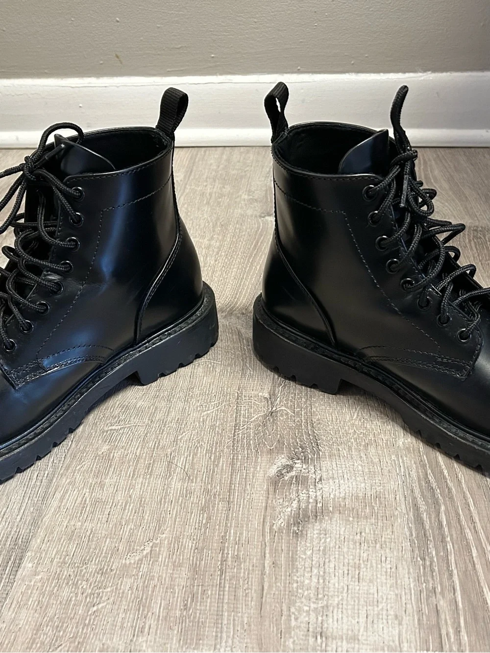 Thursday Boots Men’s Black Lace-Up Derby Shoes Boots